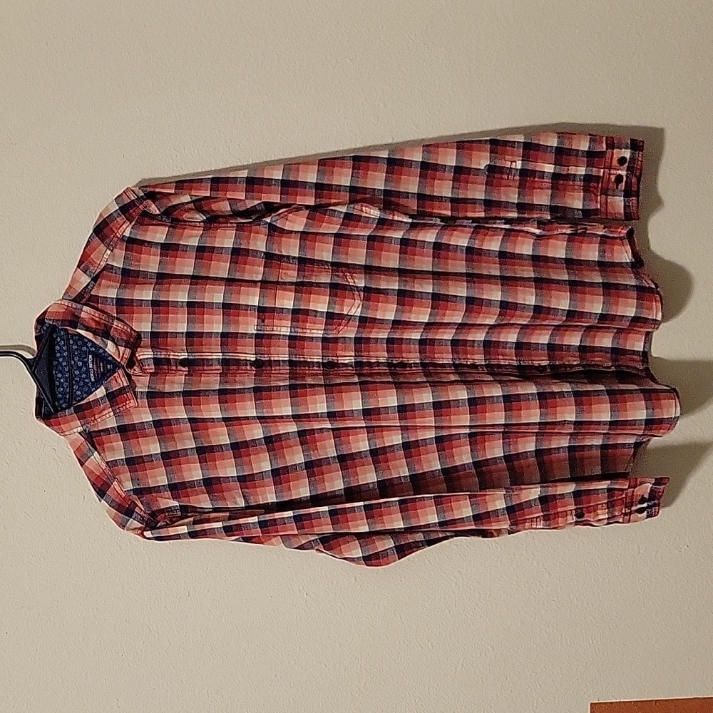Men's Red Checkered Shirt